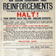 'Reinforcements - To the Manhood of New Zealand between the ages of 20 and 40 years' - poster issued for recruitment to the New Zealand Expeditionary Force - 1996.100.396 - © McLean Museum and Art Gallery, Greenock