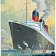 RMS Queen Mary on the Clyde passing Greenock by Willian Niven (190-1947) - Watercolour on paper  - 46.4 x 31.8 cm  - 1936 - 2007.138.2 - © McLean Museum and Art Gallery, Greenock