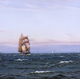 Watercolour painting on paper entitled 'A Fair Wind on the Clyde' by Patrick Downie (1854-1945) - 33.3 x 50.8 cm - 1977.764 - © McLean Museum and Art Gallery, Greenock