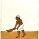 Painting of a Sweeper - 19th century Indian gouache painting on mica - 1976.25.1 - © McLean Museum and Art Gallery, Greenock