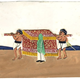 Decorated palanquin with bearers - 19th century Indian gouache painting on mica - 1976.3 - © McLean Museum and Art Gallery, Greenock