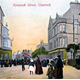 Kempock Street, Gourock - colour lithograph postcard posted on 23 July 1908 - 1996.80.25 - © McLean Museum and Art Gallery, Greenock