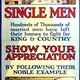 First World War recruitment poster 'Single Men', published by the Parliamentary Recruiting Committee in 1915. - 1996.100.180 ©McLean Museum and Art Gallery, Greenock.